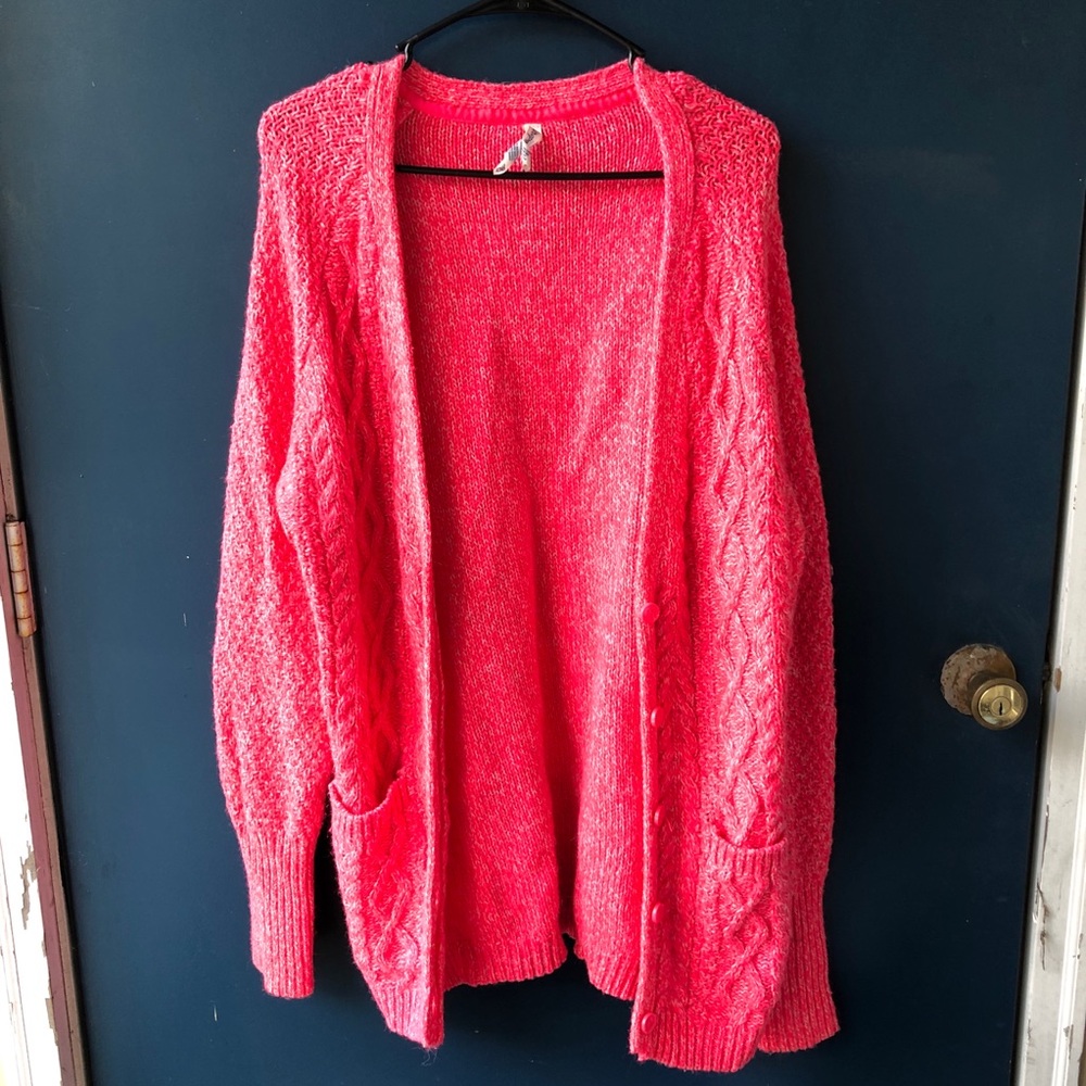 ⭐️Pink Knitted Sweater Cardigan Aeropostale